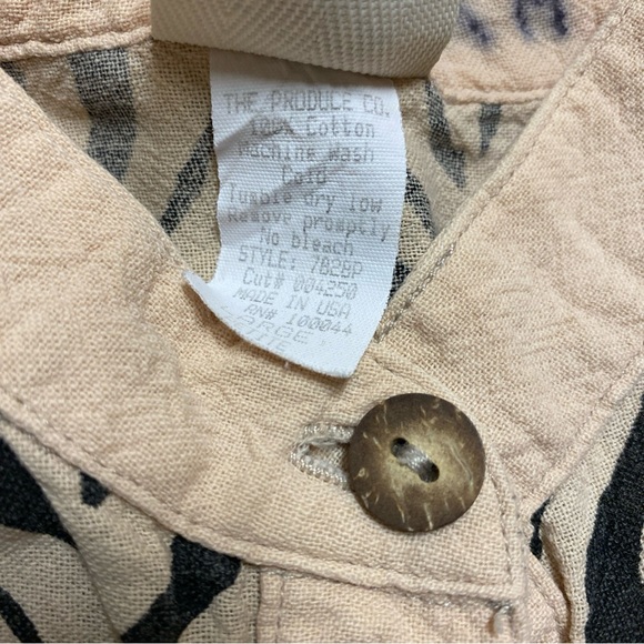 Produce Company Shirt Button-Down L Measurement ‘90s VTG USA Brown - Picture 5 of 6